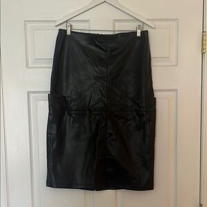 Black Leather Skirt